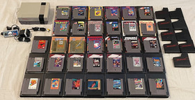 Nintendo NES System + 33 Game Lot | Zelda, Mario, Kirby | AS-IS / Untested Games
