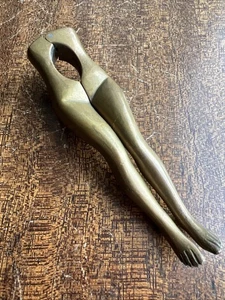 Antique Lady Legs Brass Nutcracker; Very Fine; Early? - Picture 1 of 24