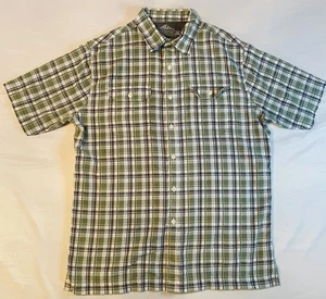 Croft & Barrow Quick-Dry Plaid Button Shirt Men’s M Green Hiking Outdoor - Picture 1 of 10