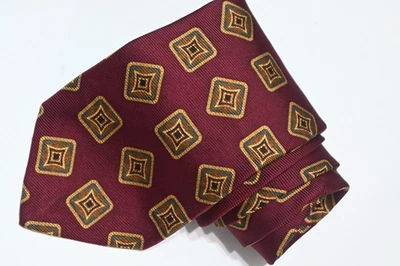 PAUL STUAR  RED  SILK  MEN'S Neck Tie W: 3 3/4" BY L:59" MADE IN USA - Image 1 of 3