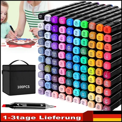 100Farbe Graffiti Stift Fettige Mark Far Marker Set für Sketch Marker Stifte - Bild 1 von 4