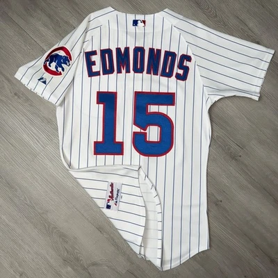 JIM EDMONDS Chicago Cubs Authentic Jersey 40 Medium Majestic Vintage MLB - Image 1 of 4