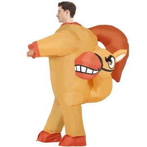 Inflatable Horse Costume Adult Funny Ride on Blow up Cosplay Halloween Costum... - Picture 1 of 5
