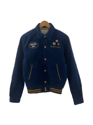 DEUS EX MACHINA 灯芯绒轰炸机夹克,海军蓝,纯色,dmf86348 — 第 1/4 张图片