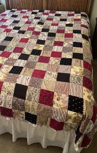 Vintage LNT Home Hand Crafted Collection India Patchwork Duvet Cover 84 x 80 - Picture 1 of 10