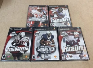 Lote 5 NCAA GameBreaker 2001 2002 2003 2004 Sony PlayStation 2 Face Off 2003 NUEVO - Imagen 1 de 5