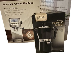 Cafetera Espresso Amzchef Modelo CM1666 120v-60Hz y 6 tazas Cafetera Espresso - Imagen 1 de 15