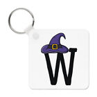 Letter W Witches Wizard Hat Keyring Key Chain Funny Witch Halloween Alphabet
