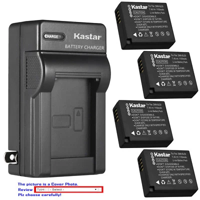 Cargador de pared de batería CA Kastar para Panasonic DMW-BLE9E DMW-BLG10 Lumix DMC-ZS60 Foto 1 de 4