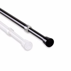 7/16" Round Spring Tension Rod choose from 2 colors & 2 sizes (18-48") - 2 Pcs - Picture 1 of 6