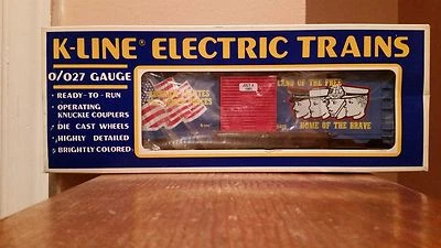 1993 K-Line # 6460 America Salutes the Troops Boxcar, 0/027-NIB - Image 1 of 4