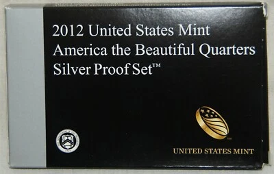 2012 S  US Mint America the Beautiful Quarters Silver Proof Set - Image 1 of 4