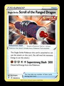 Pokemon Evolving Skies SCOLL OF THE FANGED DRAGON 158/203 - Picture 1 of 1
