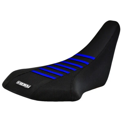 2003-2008 Suzuki LTZ 400 Z400 Gripper Seat cover Black/Blue Ribs Enjoy Mfg #207 - Image 1 of 4