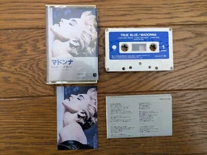 MADONNA True Blue 1986 Japan Warner-Pioneer Cassette Tape PKG-3175 - Picture 1 of 8
