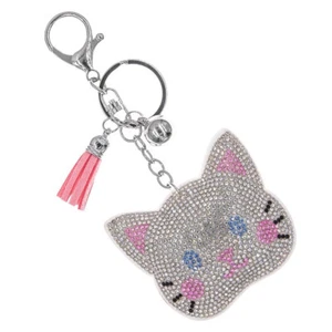 Bling Kristall Strass weiß Katzenkopf - Bild 1 von 1