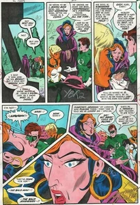 GREEN LANTERN CORPS #207 FARBPRODUKTION KUNST SIGNIERT ANTHONY TOLLIN Seite 17 Echtheitszertifikat - Bild 1 von 2