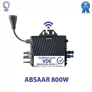 ABSAAR AB800A 800W Wechselrichter | PV WIFI Wechselrichter für Balkonkraftwerk - Bild 1 von 3