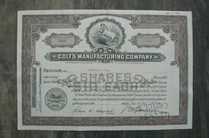 Colt Manufacturing Company Aktienzertifikat Top Fund! - Bild 1 von 2