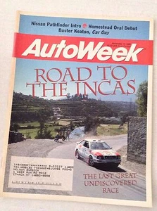 Autoweek Magazine Road To The Incas November 13, 1995 020617RH - Imagen 1 de 1