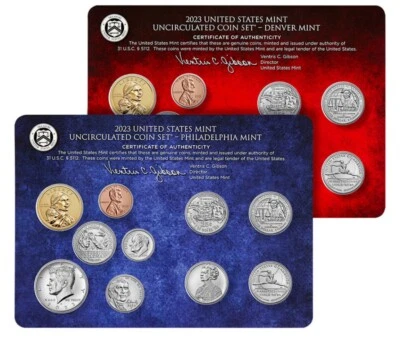 2023 United States Mint Uncirculated Coin Set D - P 20 Coins Sealed Box #C573 - Image 1 of 3