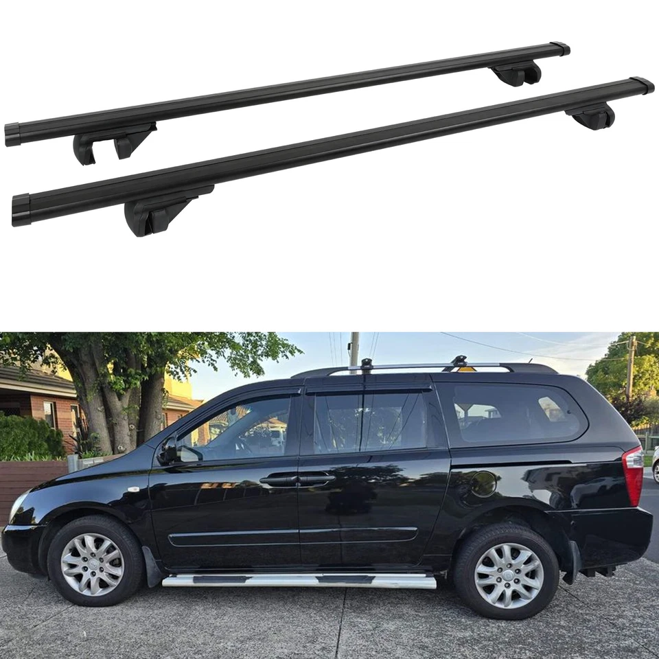 For Kia Grand Carnival 135CM Roof Rack Cross Bar Cargo Kayaks Carrier + Lock - image 1 of 4