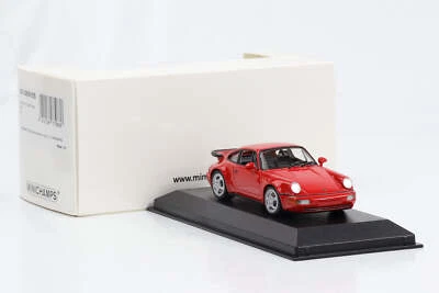 1:43 Porsche 911 964 Turbo 1990 Rosso Minichamps Limitato - Immagine 1 di 4