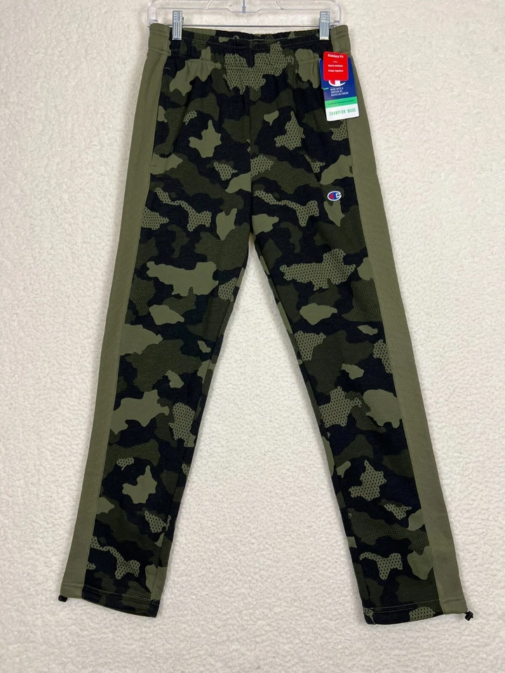Champion Sweatpants Urban Pursuits Mesh Pants Pockets Camo Joggers Mens M EUC