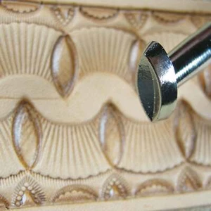 Leather Stamping Tool - #S625 Large Oval Seeder Stamp - Picture 1 of 5