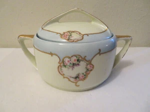Rosenthal Selb Bavaria Donatello Rose Floral Blue Covered Casserole Serving Dish - Picture 1 of 9