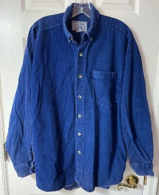 Camisa De Colección Urban Frontier Para Hombre Grande Pana Con Botones Exterior Occidental Foto 1 de 4