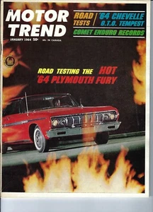 1964 GTO, Chevelle SS, Sport Fury 426S, Fairlane 500 in vintage Motor Trend - Imagen 1 de 2