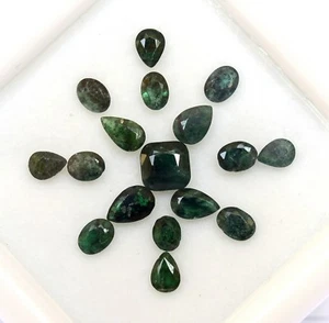 3,25 kt Natürlicher Smaragd Birne und Ovalschliff Mix Posten 17 Stck. Grün Lose Edelsteine - Bild 1 von 4