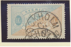 Schweden Briefmarke Scott #O11, gebraucht, doppelter Stockholm-Stempel - Bild 1 von 1