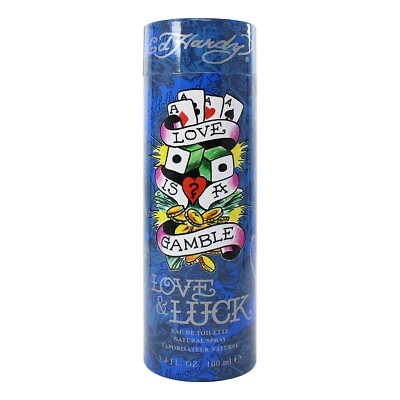ED HARDY LOVE & LUCK 3.4 OZ EDT MEN - Image 1 of 2