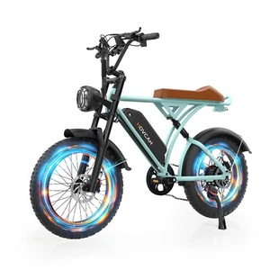 MOVCAN 1000W 48V/15AH Electric Bike 20" Fat Tire Ebike E-Bicycle Hydraulic Brake - Picture 1 of 13