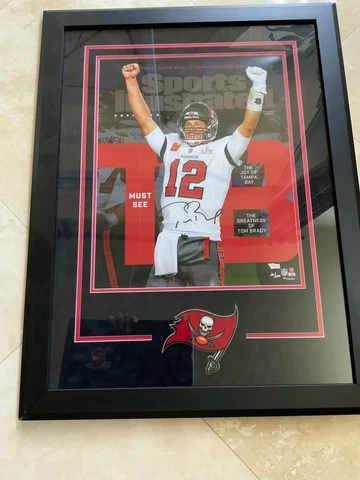 Sports Illustrated Cover 2021 Buccaneers TOM BRADY AUTOGRAPHED Commemorative #20 Cover