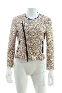 MSGM Lace Zip Front Jacket / Pink