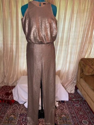 BCBG Maxazria 女式 XXS 金色连身裤状况完好 — 第 1/4 张图片