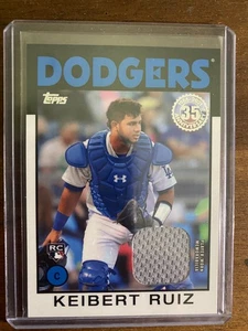 2021 Topps Keibert Ruiz 1986 Relic Los Angeles Dodgers - Picture 1 of 2