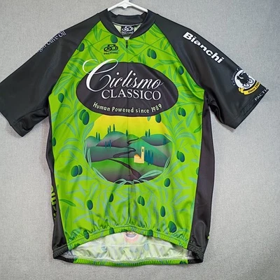 Camiseta deportiva de ciclismo Pactimo XXL Ciclismo Classico Bianchi gráfica patrocinador rendimiento Foto 1 de 4