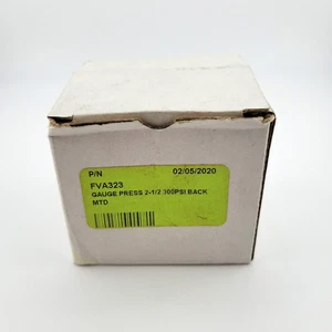 New FS Curtis FVA323 Air Compressor Pressure Gauge 2-1/2" 300PSI Back - 60d Wty - Picture 1 of 6