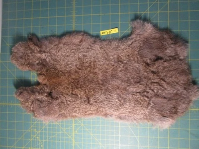 КРОЛИЧЬЯ ШКУРА, ШКУРА, МЯГКАЯ, ПРОФЕССИОНАЛЬНО ДУБЛЕНАЯ -- КОРИЧНЕВАЯ -- РАЗЛИЧНЫХ РАЗМЕРОВ - Изображение 1 из 4