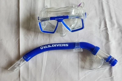 Máscara de Buceo US Divers Cozumel Pro M/L y Buzos EE. UU. Snorkel "Usado Una Vez" Foto 1 de 3