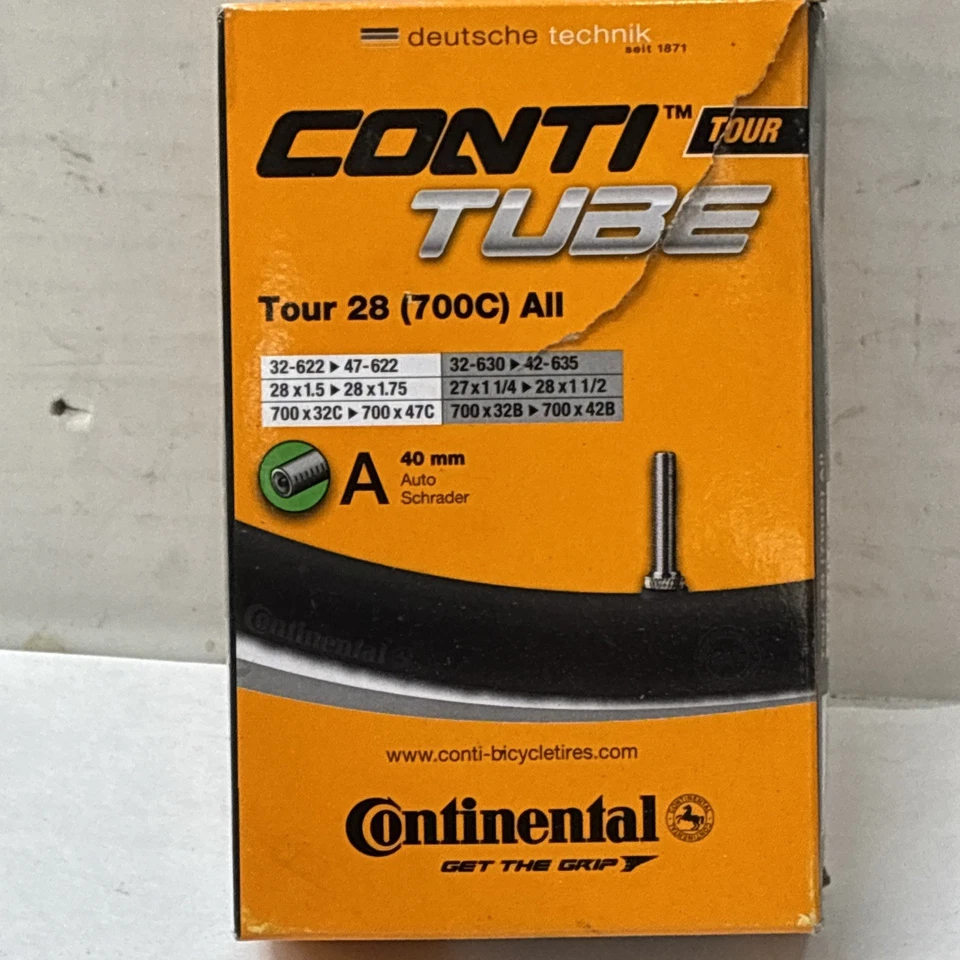 Continental Tour Tube Schrader 40Mm Valve Black 700X32-47C - Image 1 of 1