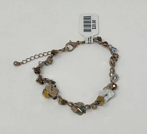 Tobillera tejida con cuentas brillantes Free People nueva con etiquetas $20 - Imagen 1 de 5