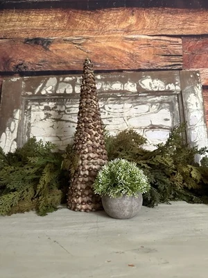 Farmhouse Tree / Tabletop decor / Pinecone Petal Tree / Christmas Tree - Image 1 of 4