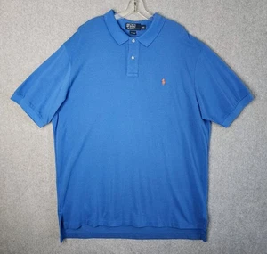 Polo Ralph Lauren Polo Shirt Mens XXL Blue Classic Fit Short Sleeve Casual Top - Picture 1 of 6