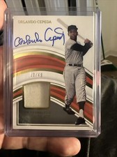2023 Panini Immaculate Orlando Cepeda Duel Jersey Auto #39/49 Giants