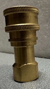 BRECO 2DSF2-BI BRASS 1/4" FEMALE QUICK DISCONNECT 5 EACH ONE PRICE UNUSED NOS - Picture 1 of 5
